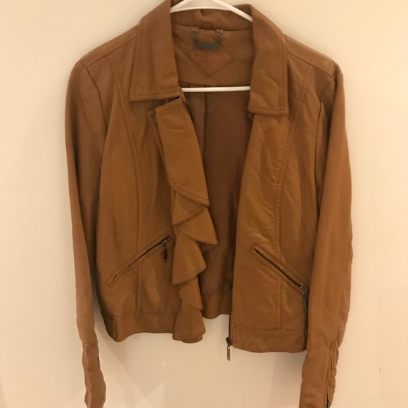 Jackets & Blazers - Brown leather jacket